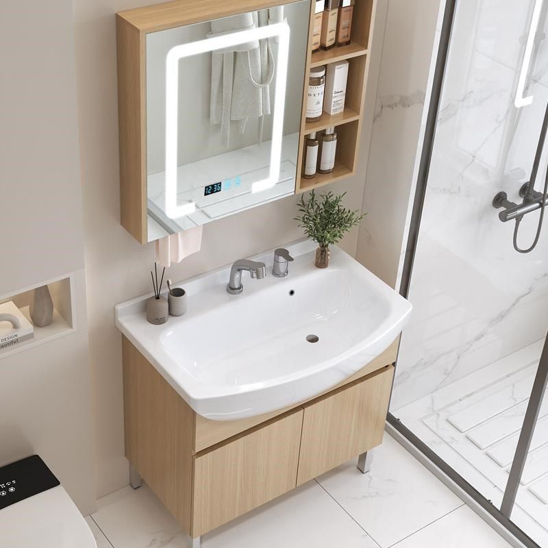 浴室柜陶瓷一体盆加大洗脸盆洗手盆加深大肚盆洗漱柜台盆窄边定制