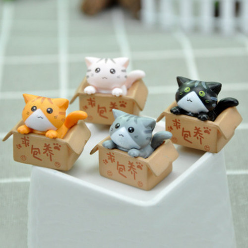 1PC Cute Mini Cat Ornament Garden kitten Ornament Gift For K