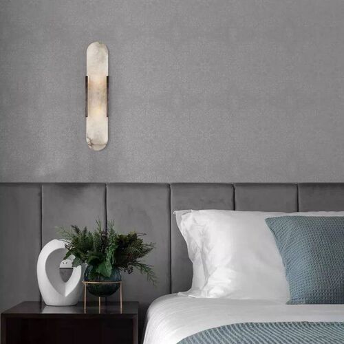 Natural Marble Wall Lamp Living Room Bedroom Bedside Decorat