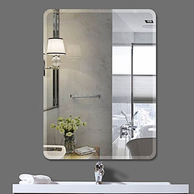 Bathroom mirror hd wall paste simple paste vanity mirror