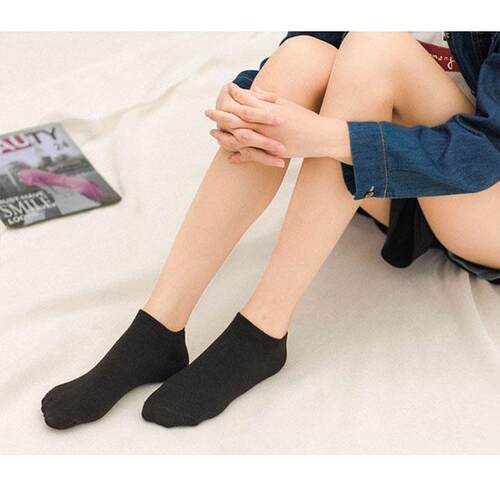 10 pairs of men women MoChuan sock socks black light cotton