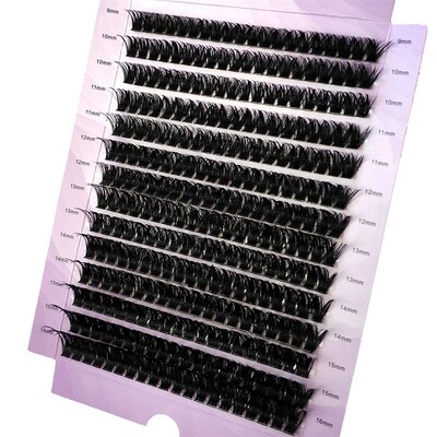 New 280Bundles 100D Cluster Eyelash Extension 9-16mm Natural