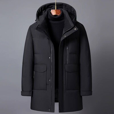 Winter Feather Coats for Men Outerwear 2024 High Quality Plu