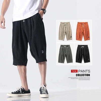 Large Size Five-point Pants Slightly Chubby Casual Pants Sum