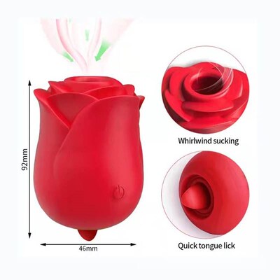 Tongue licking vibrator clitoris massage stimulation female