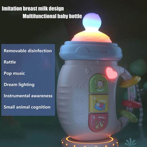 Baby Rattle Teether Toy Early Education Learning Toys for Ki