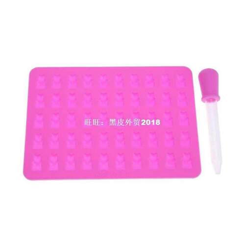 50 Grids Gummy Bears Silicone Chocolate Candy Cake Mold Ice