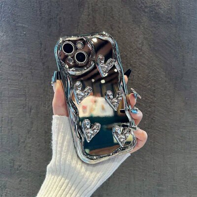 Cute Luxury Plating 3D Love Braelet Soft Case For  S24 S23 U