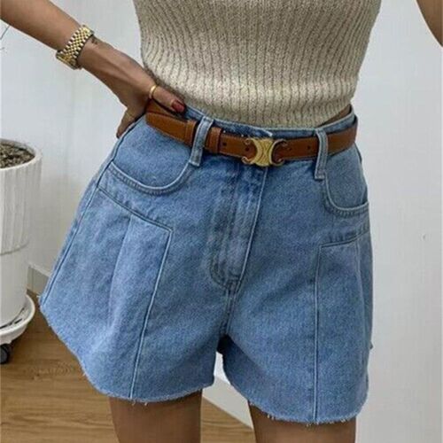 Syiwidii High Waisted Washed Jeans Shorts Women Summer 2023