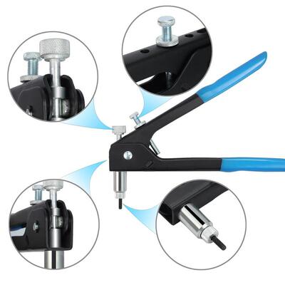 86pcs/Set Blind Rivet Gun Heavy Duty Nut Threaded Insert Han