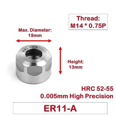Clamping Nut ER Locking Nut ER 11/16/20/25/32/40 A/M/UM