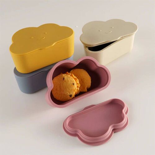 New Silicone Snack Box For Baby Portable Baby Food Storage C
