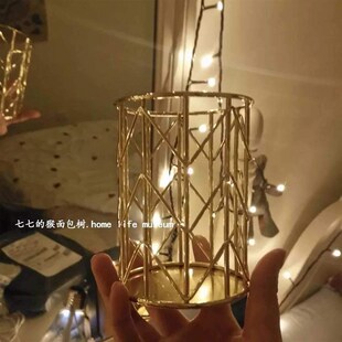 Pencil Nordic gold pen holder makeup brush storage tube