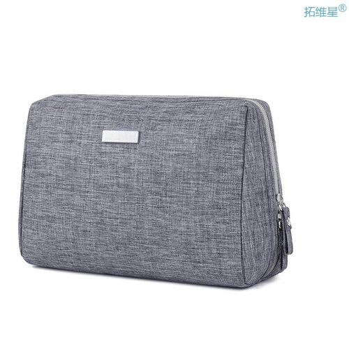 Small Protable Womens Cosmetic Case Canvas Travel Mens