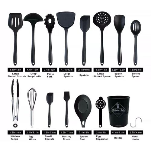 Baking Kit Silicone Full Cover Kitchen Tools Whisks Sieves S