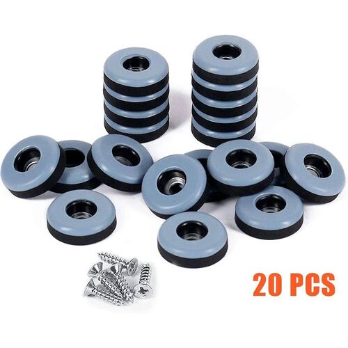 20pcs/set Furniture Feet Sliders With Screws Furniture Glide