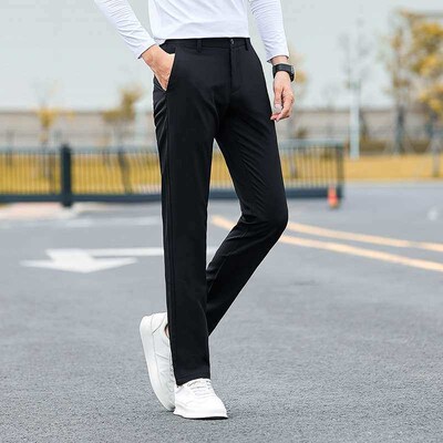 Pants Mens Summer Thin Casual Pants Mens Non-ironing Pants