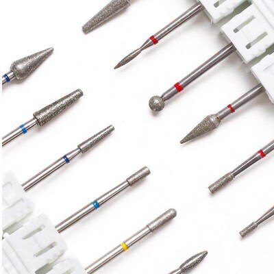 Diamond Nail Drill Bits  3/32 Inch Cuticle Bit for Nail Dril