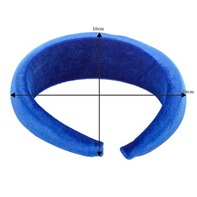 Haimeikang New Padded Headbands For Women Wide Velvet Bezel