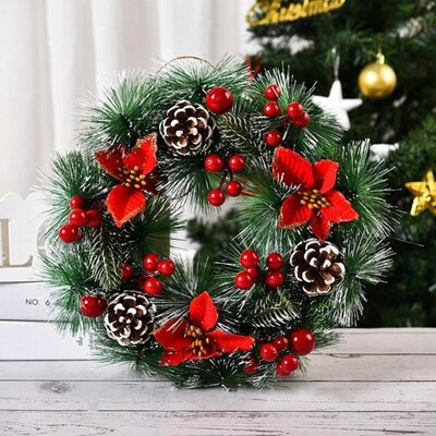 Christmas Wreath Party Decorations Xmas Wreath forFront Door