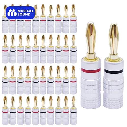 Musical Sound 4/8/12/50PCS Banana Plug For Hifi Speaker Cabl