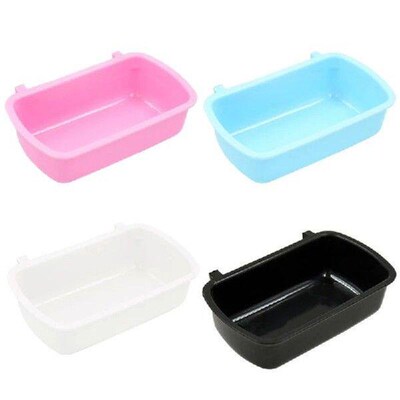 Plastic Hamster Cup Small Pet Cage Water Bowl for Birds