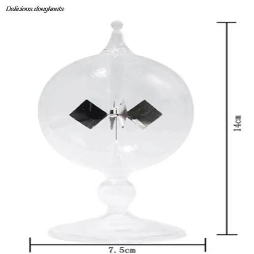 Solar Power Crookes radiometer light pressure windmill bolom