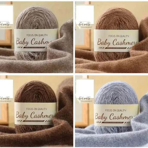50g/roll Soft Wool Knitting Cashmere Long Thin Yarn DIY Hand