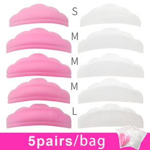 5 Pairs Perm False Eyelash Pad Kit Silicone Protection Pads