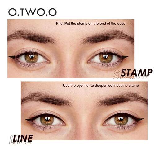 Eyeliner Stamp Black Liquid Eyeliner Pen Waterproof Fast Dry