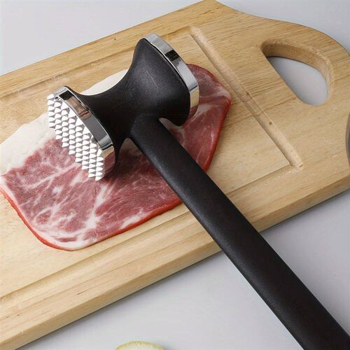 Heavy Duty Kitchen Meat Tenderizer Hammer with Rubber Grip,