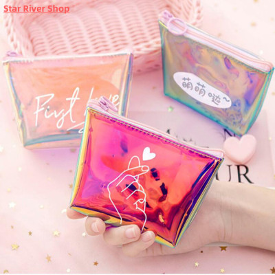 Transparent Women Coin Purse Zipper Cute Credit Card Holder