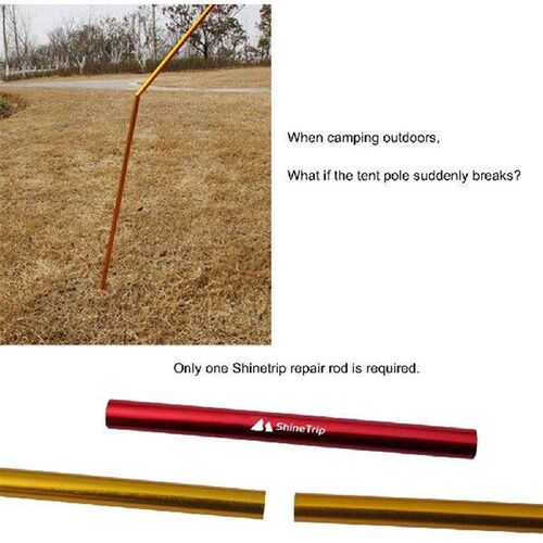4pcs Connection Pipe Aluminum Alloy Mending Pipe Camping