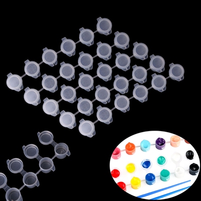 5Pcs 6 Joint 3ml Pigment Container Box Painting Acrylic Pain