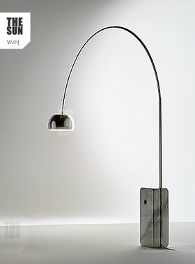 意大利Arco落地灯钓鱼灯工业风现代极简客厅沙发大理石设计师