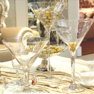 高脚玻璃花瓶婚礼花束桌花路引花瓶高脚杯婚庆花瓶