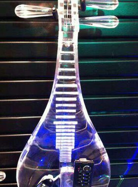 水晶柳琴,水晶电子柳琴,蓝光电子柳琴