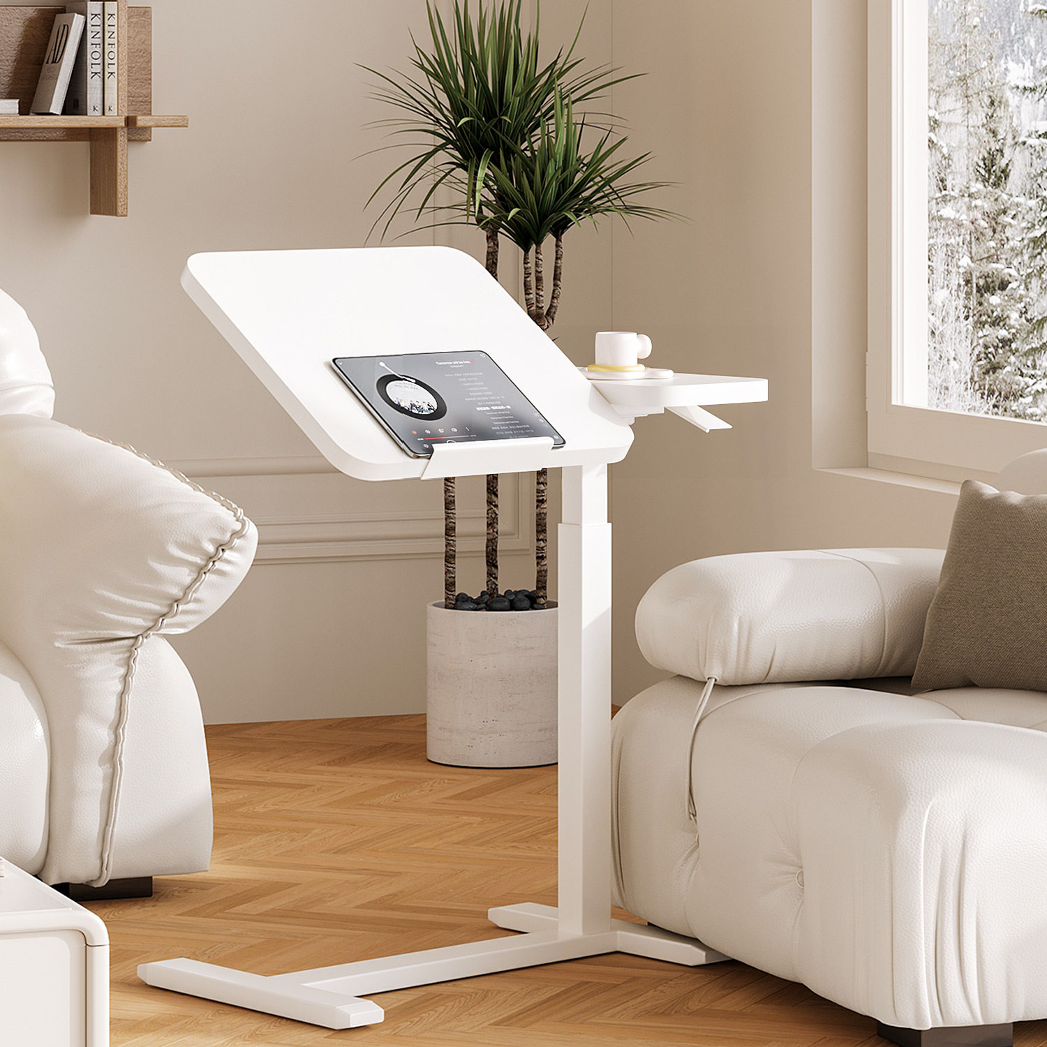 可移动升降床边桌卧室家用学生书桌边桌宿舍床上桌笔记本电脑桌子