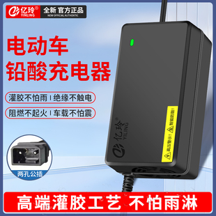 适用立马电动车电瓶充电器48V60V20AH72伏新国标铅酸通用原装三轮