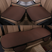 冰丝凉垫三件套座椅垫小车通风透气 通用夏季 冰豆豆 汽车坐垫四季