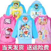 儿童雨衣学生男童小学生女童幼儿园宝宝连体带书包雨披大童2 12岁