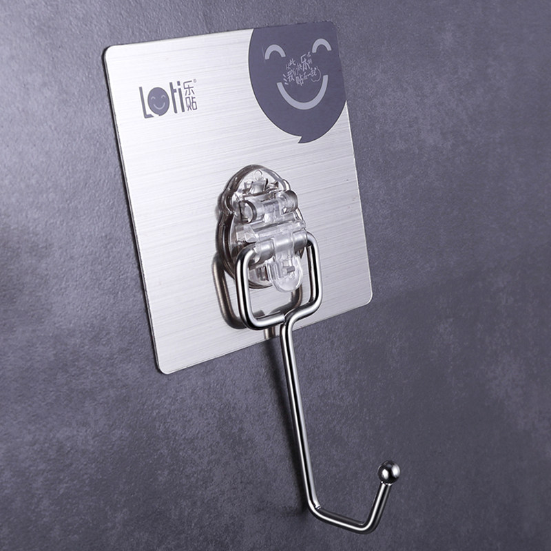 乐贴不锈钢挂勾墙勾创意大粘钩强力无痕挂钩承重免打孔门卡扣粘钩,家庭/个人清洁工具,粘钩,淘宝优惠券,粉丝福利购,淘宝优惠卷