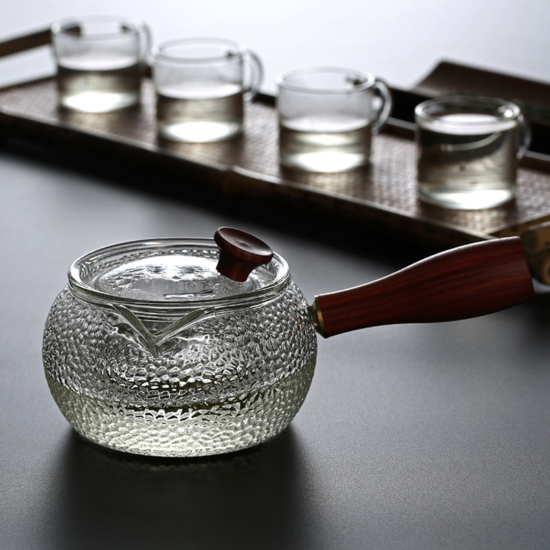 玻璃茶壶侧把壶泡茶壶冲茶壶泡茶器耐高温加厚防爆可加热功夫茶具,餐饮具,茶壶,淘宝优惠券,粉丝福利购,淘宝优惠卷
