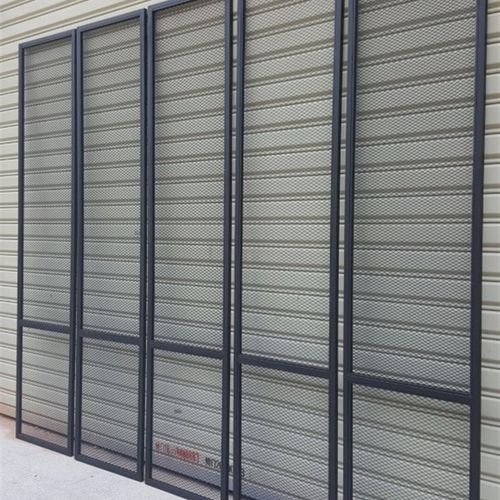 镂空装饰隔断餐厅工业风铁艺铁网装饰墙隔断屏风网格背景墙装饰架