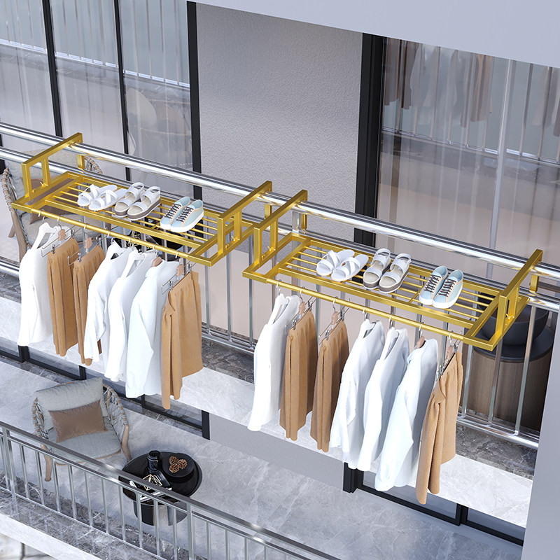 阳台晾晒衣架防盗网晾衣架晒鞋架栏杆花架窗台挂衣架家用小型衣架,收纳整理,小型晾晒架,淘宝优惠券,粉丝福利购,淘宝优惠卷