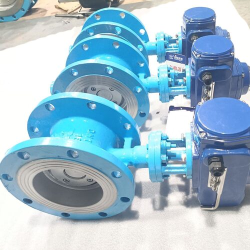 D943H-25C  电动硬密封三偏心法兰蝶阀  普通开关调节型