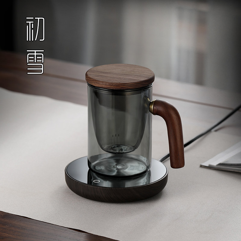 触控55度恒温保温碟办公室加热器玻璃茶杯垫杯子底座托电热温茶器