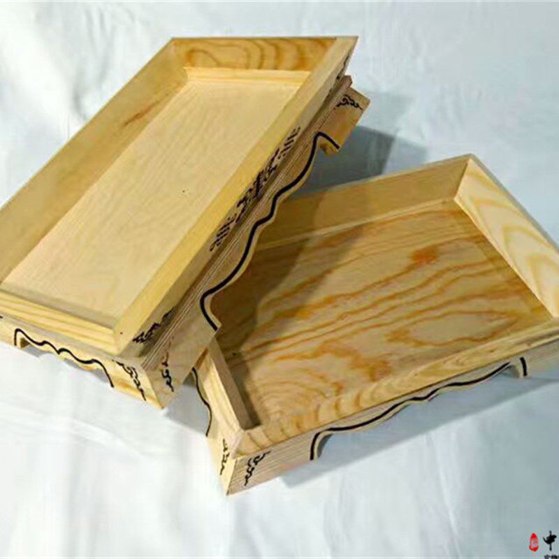 蒙古餐盘餐具纯木制原木手工民族特色蒙餐饭店用品手扒肉奶食木盘