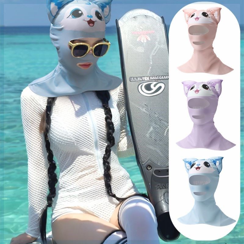 游泳专用面罩晒行头套面罩脸基尼潜水泳帽防水母男女通用款,自行车/骑行装备/零配件,防风/尘保暖面罩,淘宝优惠券,粉丝福利购,淘宝优惠卷