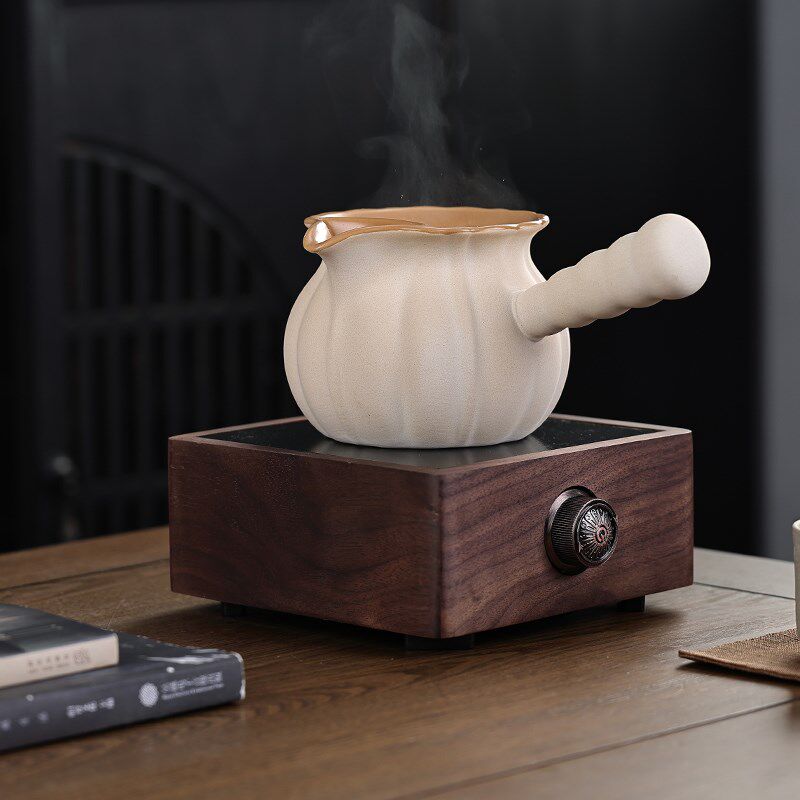 围炉煮茶烤奶茶罐罐壶新款煮茶器电陶炉套装古法粗陶壶大容量茶壶